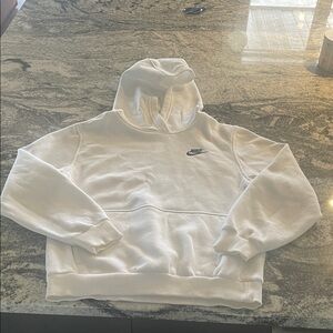 Nike Classic Kids White Pullover Hoodie